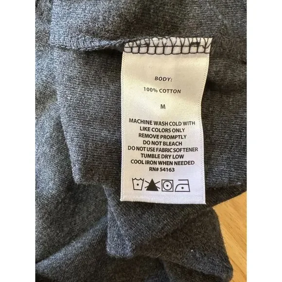 Kenneth Cole Reaction Women's Scoop Neck 1/2 Sleeve Dark Gray Tee, Size M - Picture 3 of 4